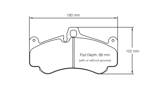 Plaquettes avant PAGID RS14 PORSCHE 997.2 GT3 RS – Image 2